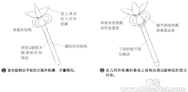 Q版漫画技法-132.特训练习-绘制Q版魔法手杖-绝对领域