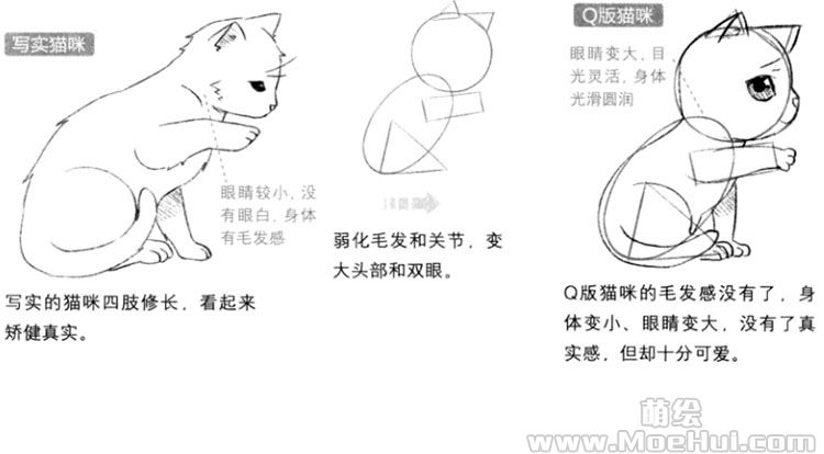 Q版漫画技法-134.Q版猫咪的画法-绝对领域